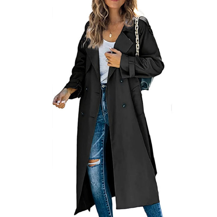 Women's Long Trench Coat with Classic Cut 