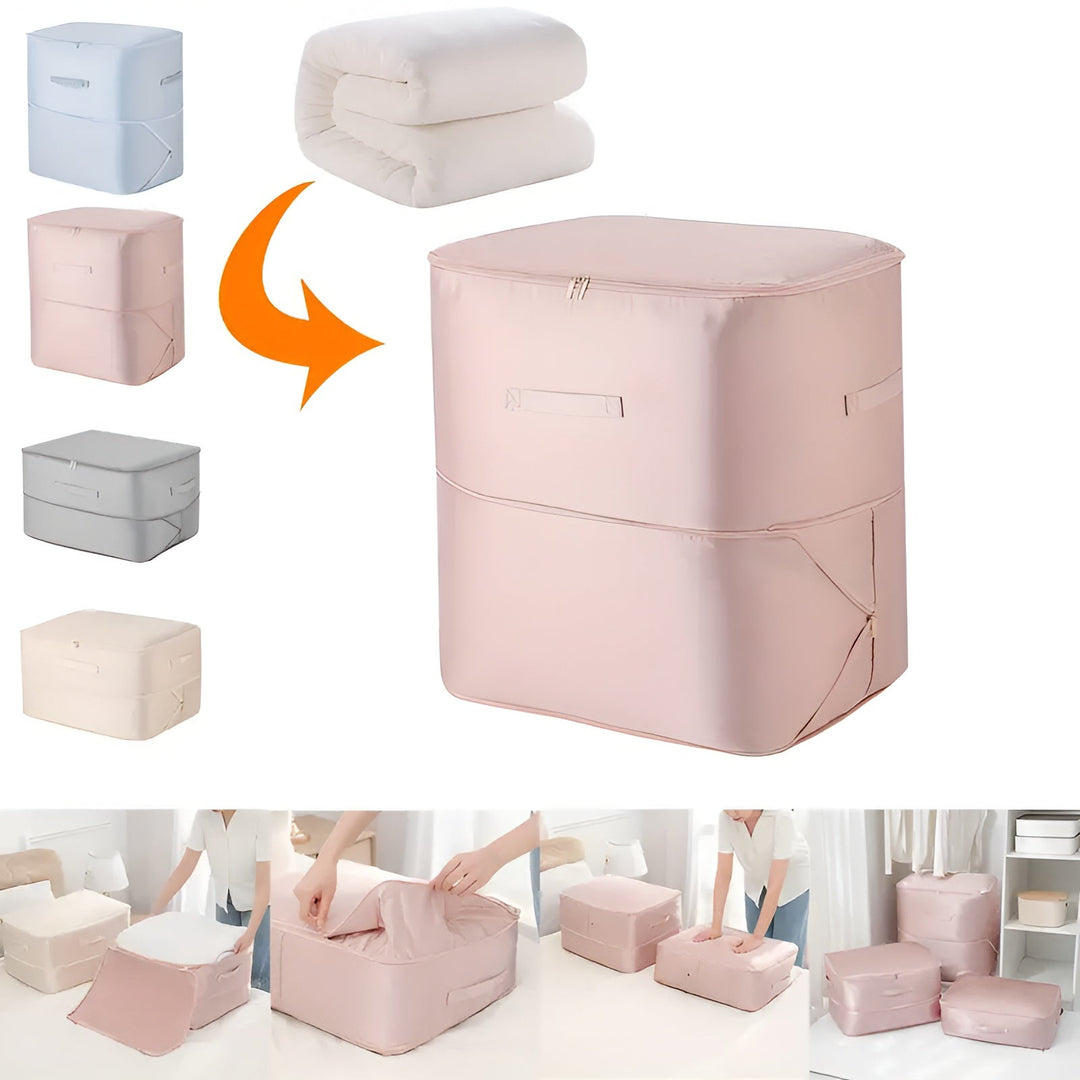 Space-saving airtight storage bags for clothes and bedding