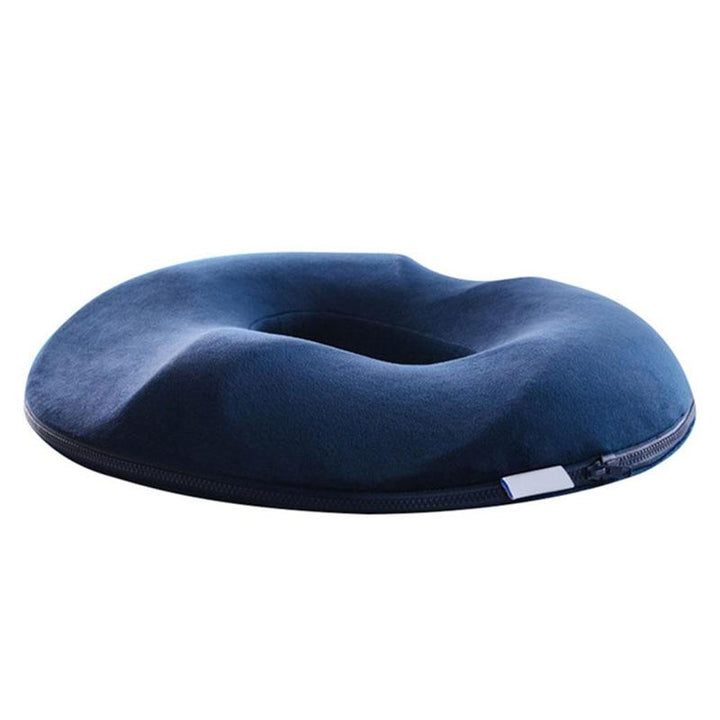 Pressure-relieving seat cushion with memory foam
