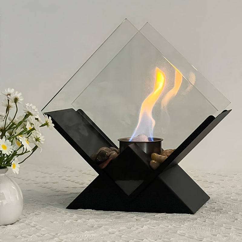 Einzigartiger tragbarer Heizstrahler aus Metall mit Kerzenheizung für draußen und drinnen