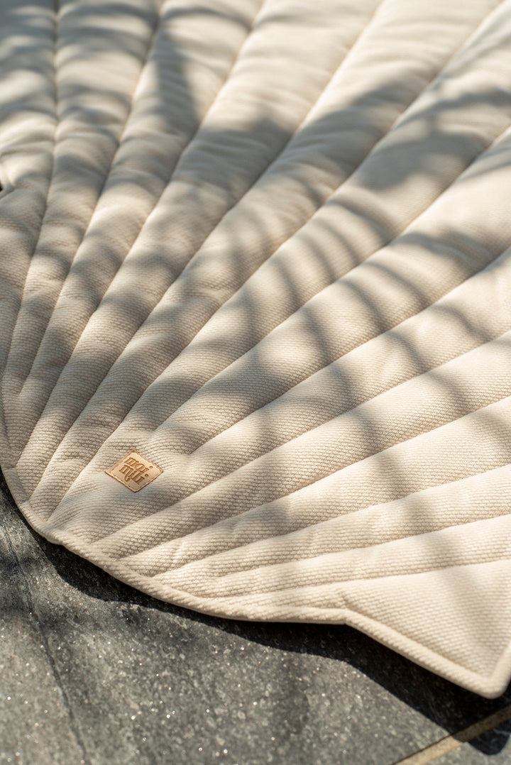 Spielmatte Bio-Baumwolle Samt Beige