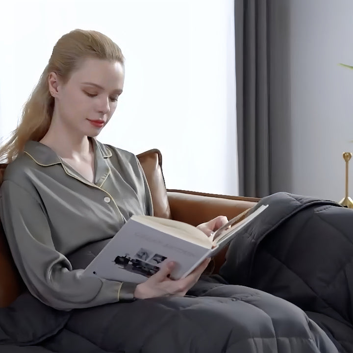 Weighted blanket, breathable and machine washable