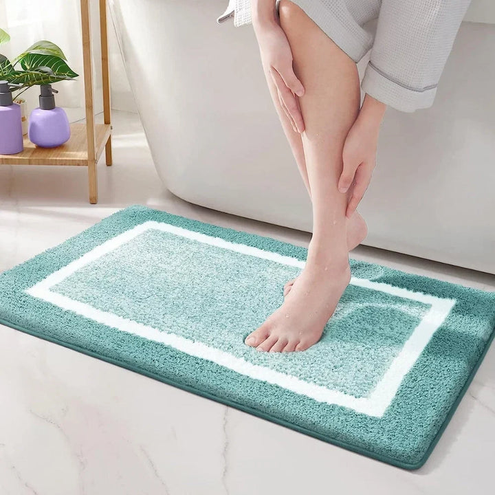 Badematte Aus Mikrofaser Mit Rutschhemmender Rückseite