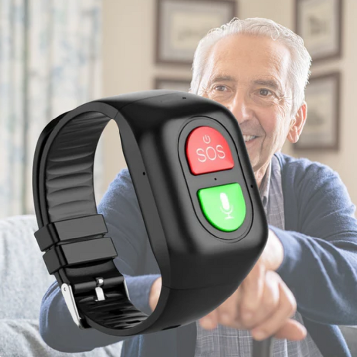 4G Smartwatch for seniors with GPS, SOS alarm and location tracking