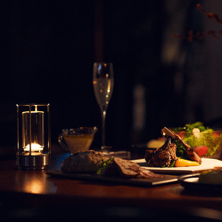 Rechargeable wireless LED table lamp with touch control