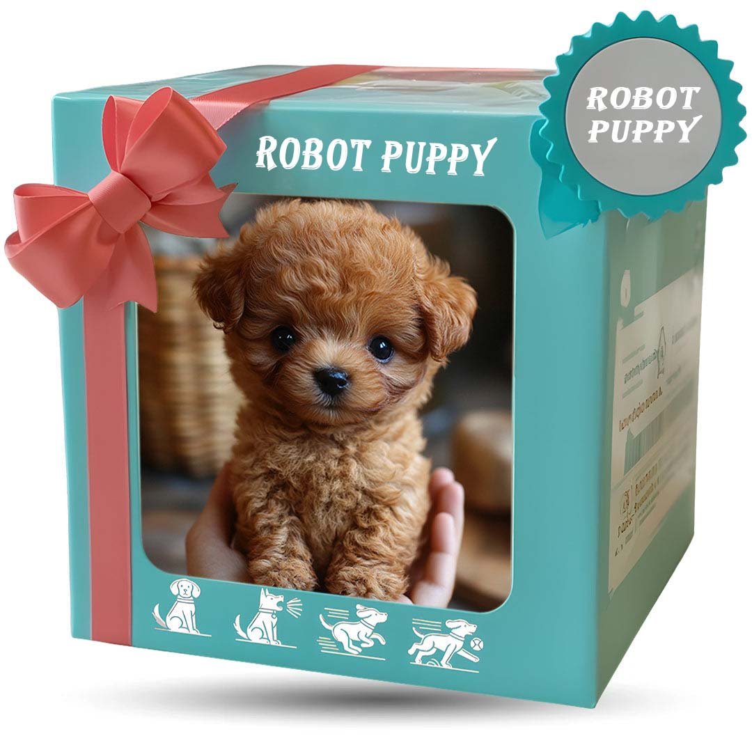 Interactive plush dog with realistic movements and sounds – ideal for children and seniors