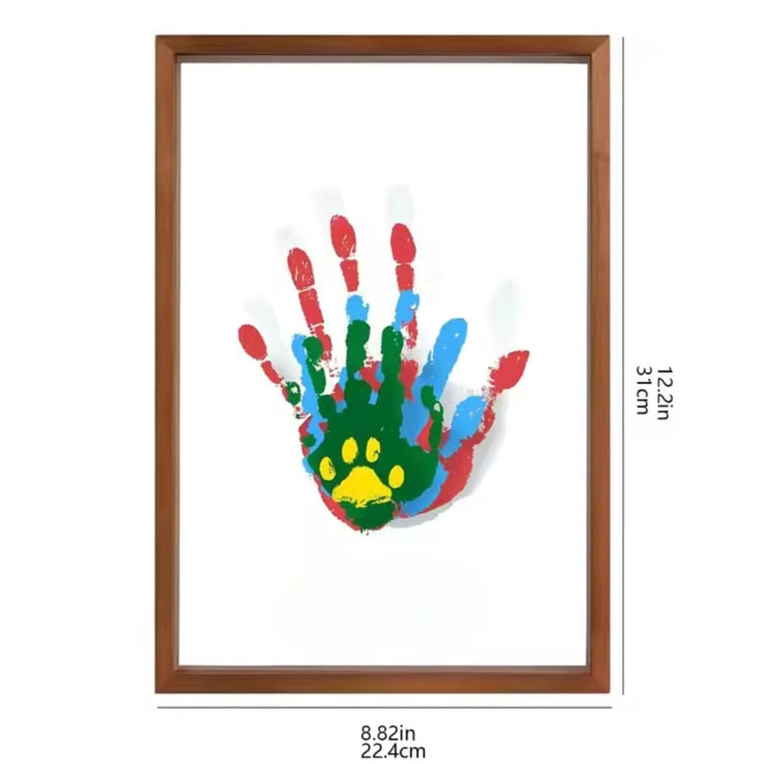 Babyabdruck Rahmen als Geschenkidee für Geburt oder Taufe