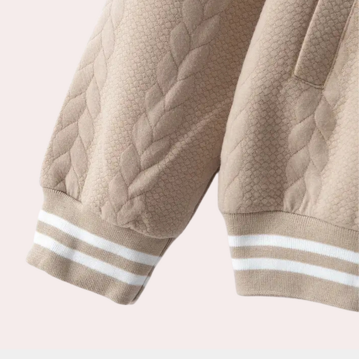 Men's Knit Sweater with Versatile Design 