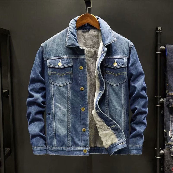 Men's denim jacket with soft lining