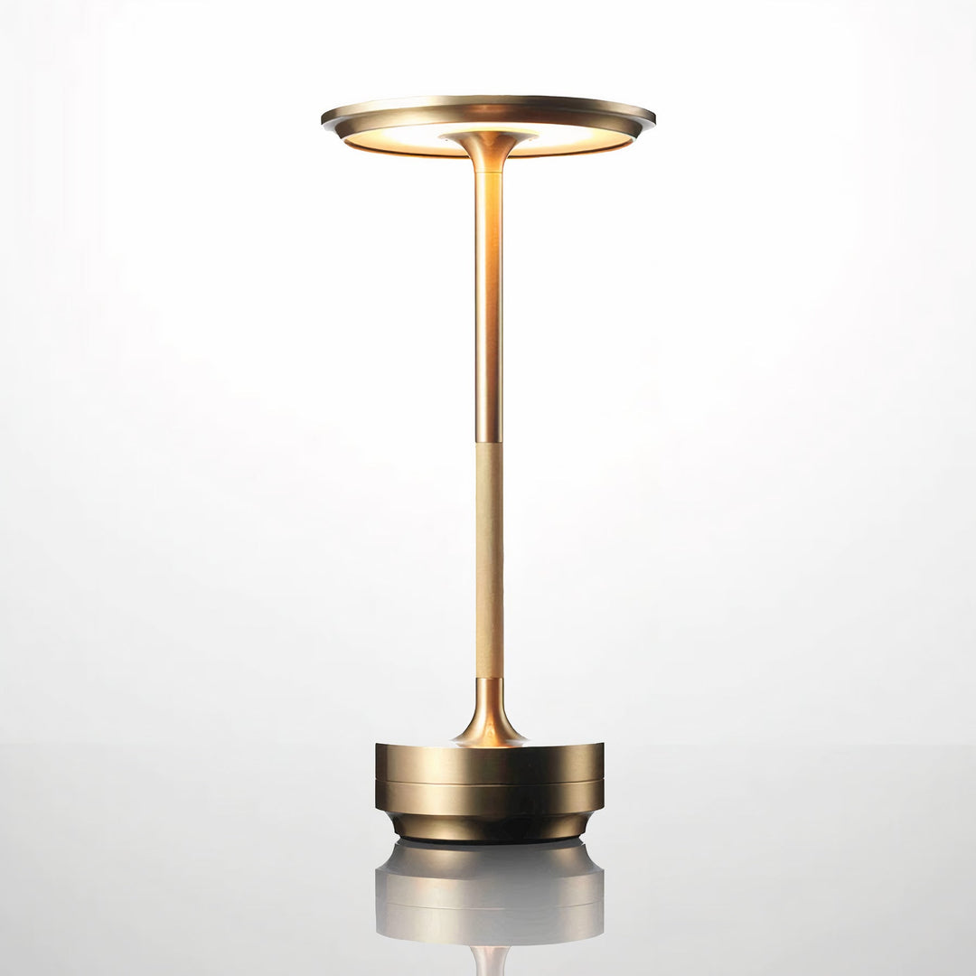 Wireless dimmable designer table lamp in an elegant design