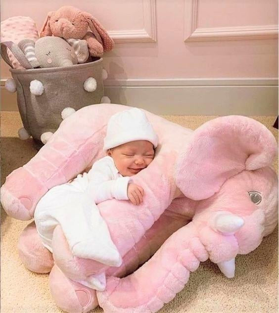 Elephant plush toy pillow for babies – Soft plush pillow to relieve stress 