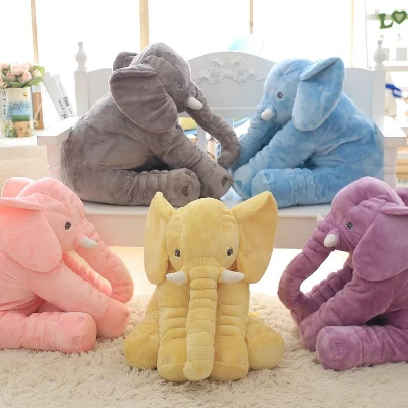 Elephant plush toy pillow for babies – Soft plush pillow to relieve stress 