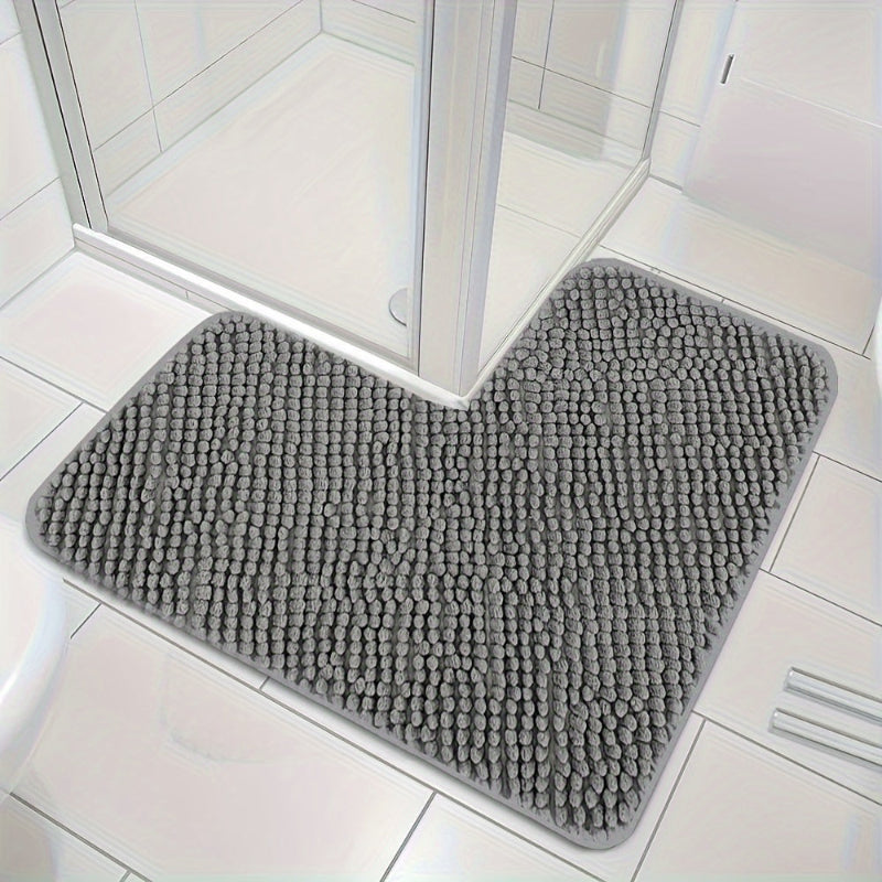 L-shaped corner shower mat – Soft, absorbent &amp; non-slip