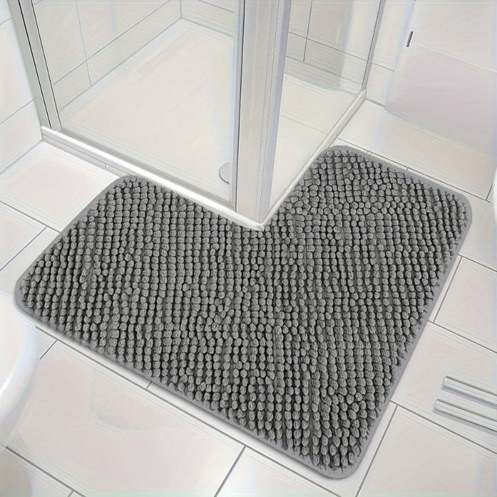 L-shaped corner shower mat – Soft, absorbent &amp; non-slip