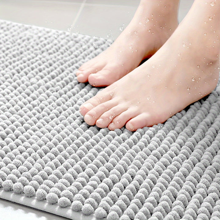 L-shaped corner shower mat – Soft, absorbent &amp; non-slip