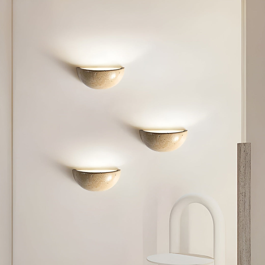 Wall light – Semicircular LED wall lamp in Zen style
