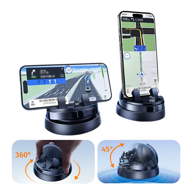 360° rotatable car phone holder – non-slip, stable &amp; flexible 