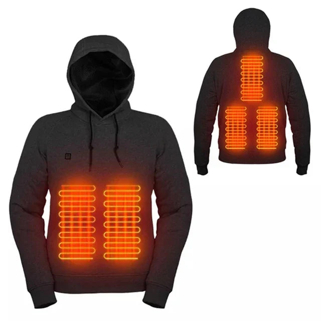 Unisex hooded sweatshirt with heating function 