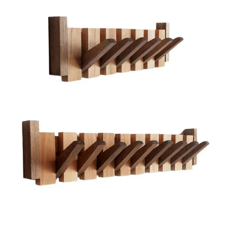 Wooden wall hook - Stylish piano-style coat hook for hallway, office and bedroom