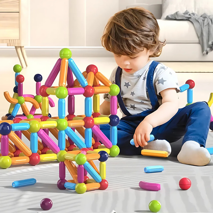 Magnetic Building Blocks Learning Toy Set
