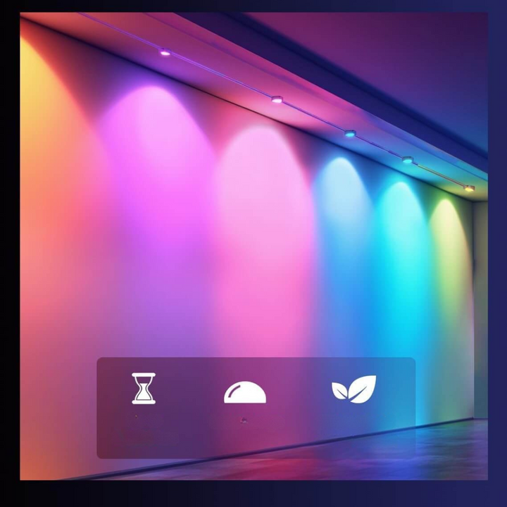 Multicolored Smart LED Christmas Lights for Outdoor Use