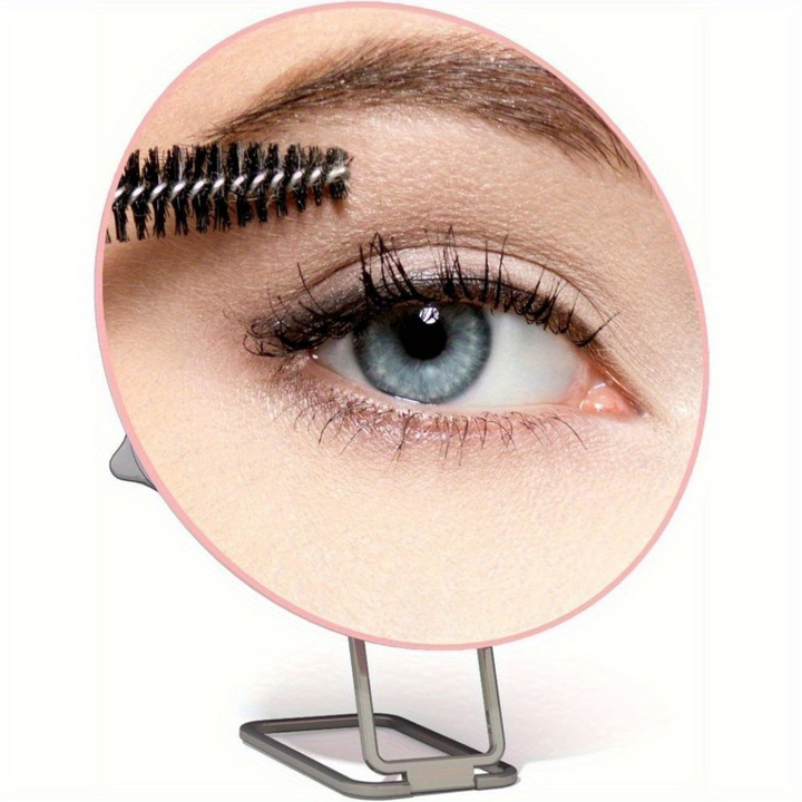 Makeup mirror with 30x magnification and stand