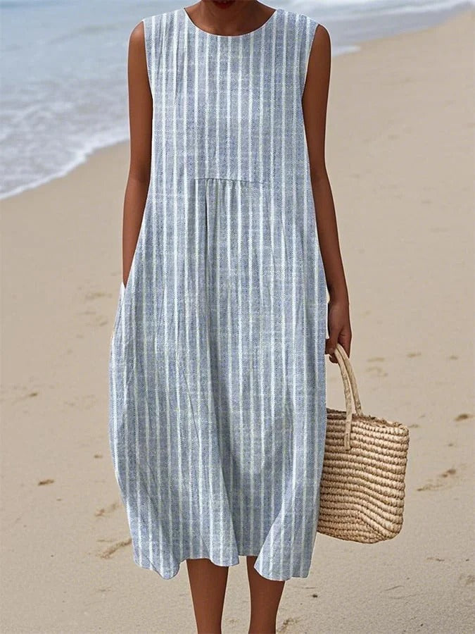 Elegant Midi Dress with Classic Silhouette