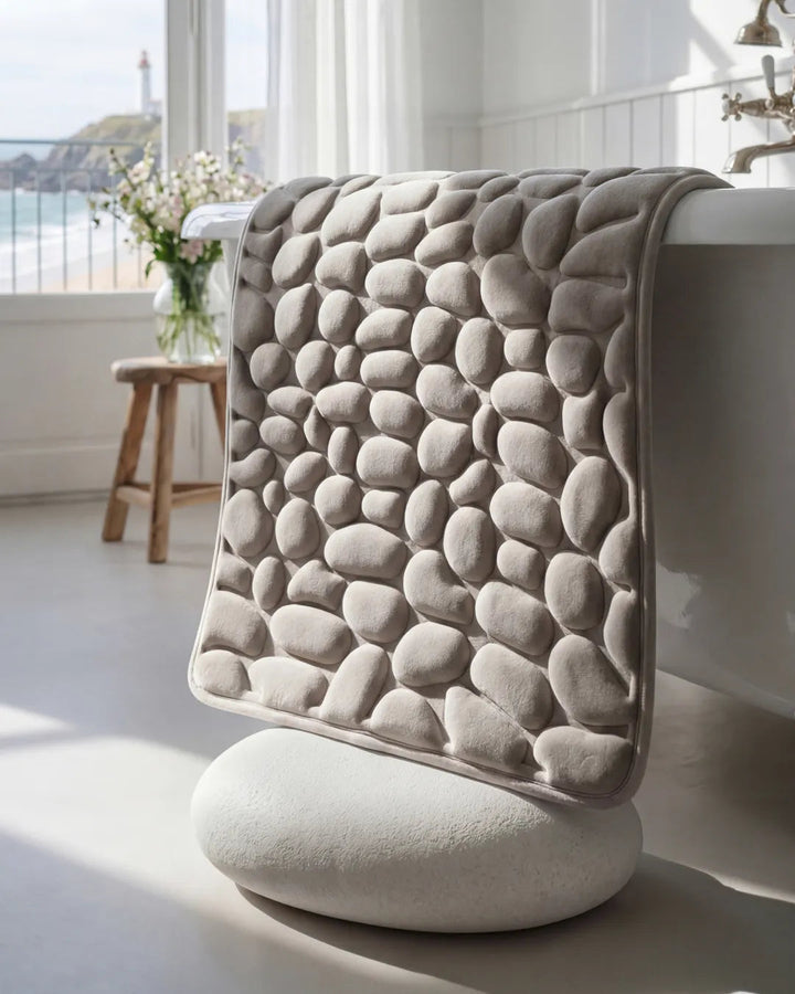 Schnell trocknende Badematte in schlichtem Design für das Badezimmer