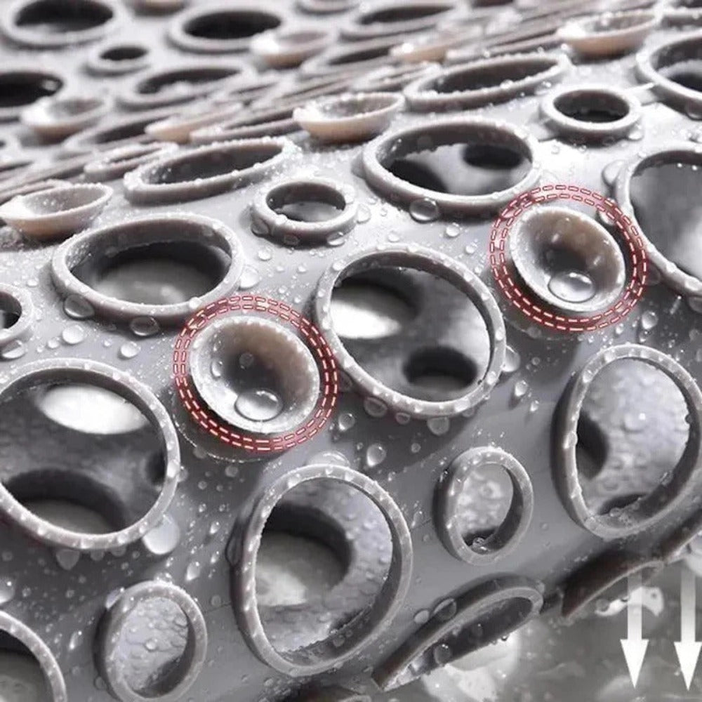 Rutschfeste Antibakterielle Duschmatte mit Saugnäpfen für Sicheren Halt