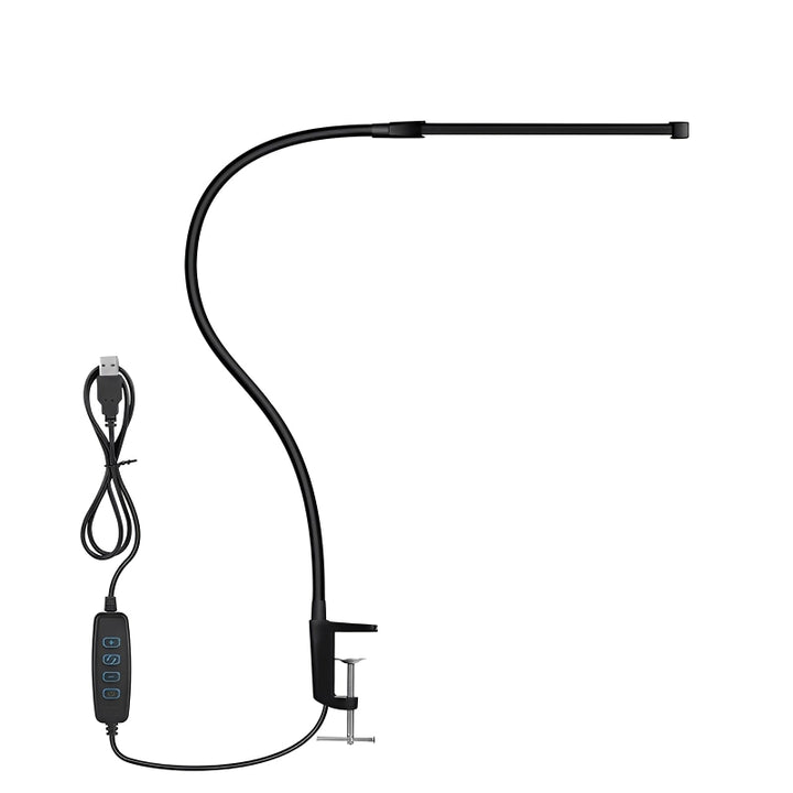 LED reading lamp – Modern table lamp with USB port for desk and home office