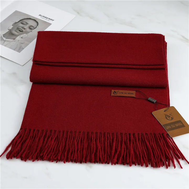 Women's Cashmere Scarf with Classic Design