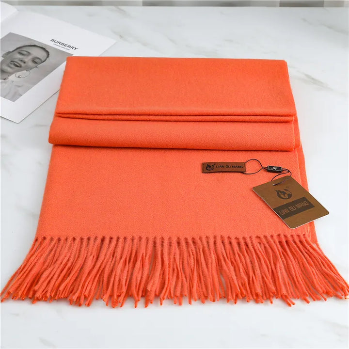 Women's Cashmere Scarf with Classic Design