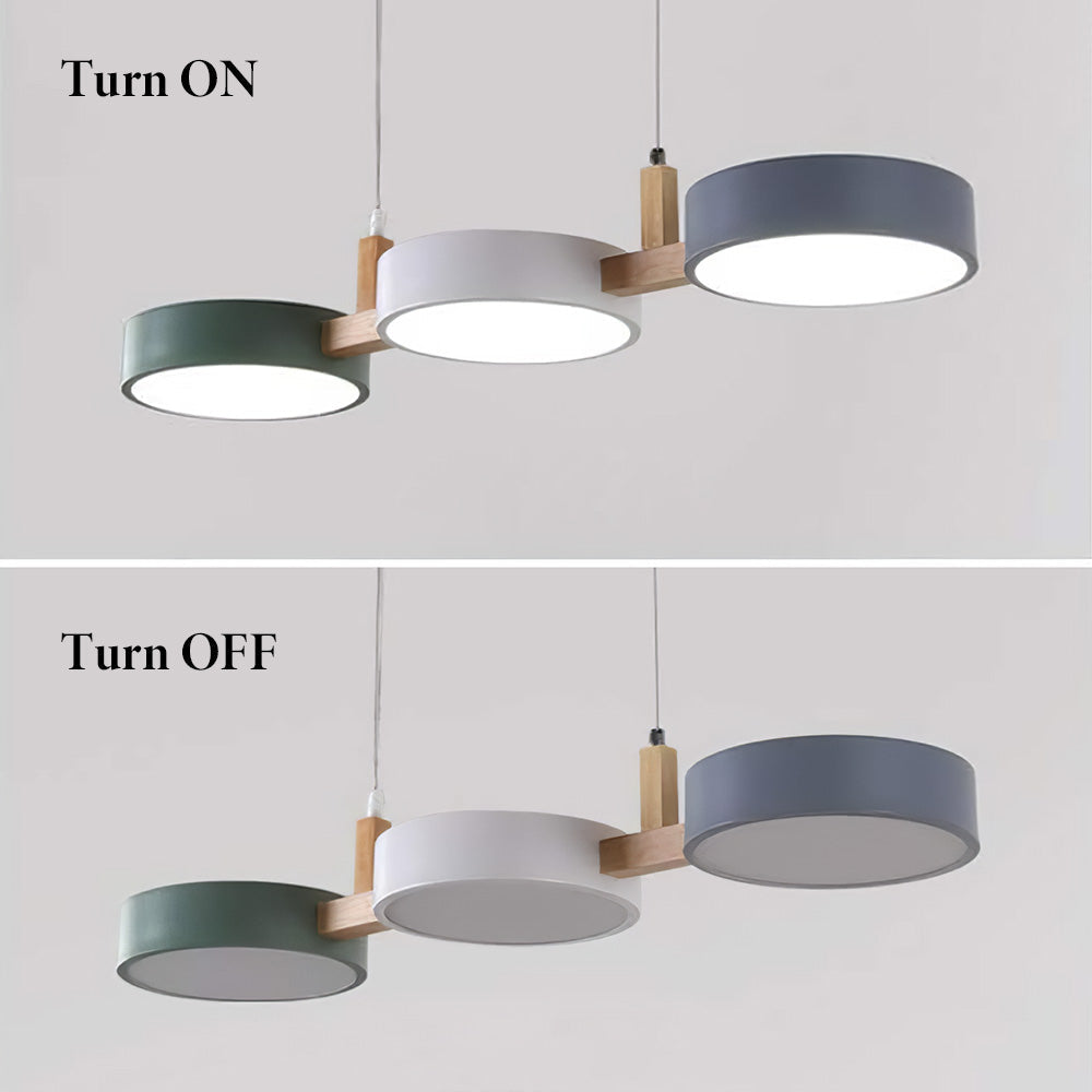 Modern metal ceiling light – flat, Nordic &amp; dimmable