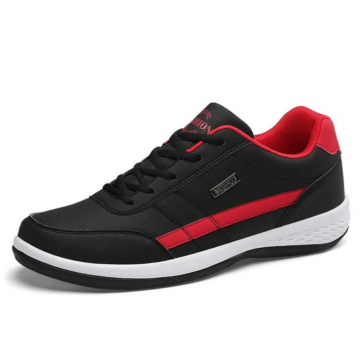 Men's Leather Sneakers with Supportive Fit