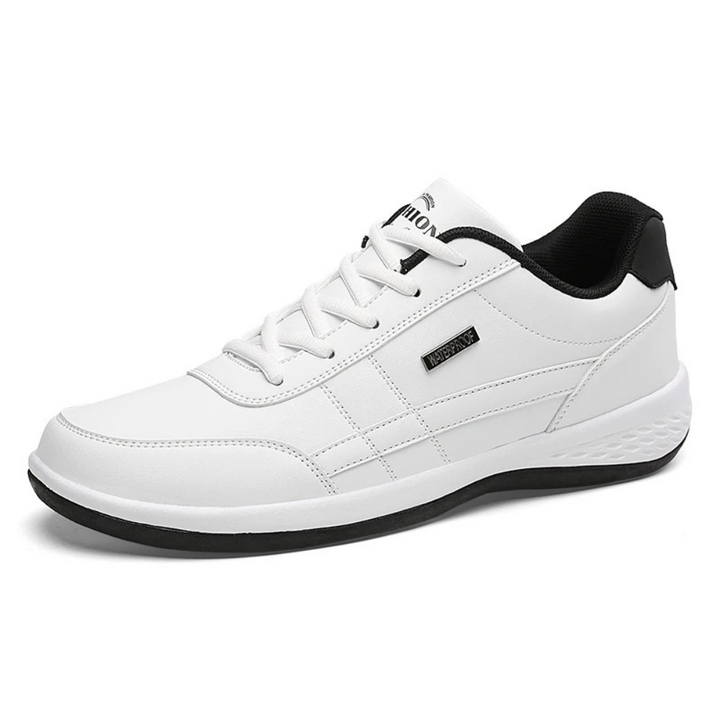 Men's Leather Sneakers with Supportive Fit