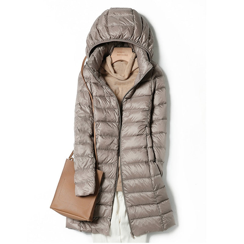 Women's Winter Jacket - Lightweight and Casual with Classic Design 