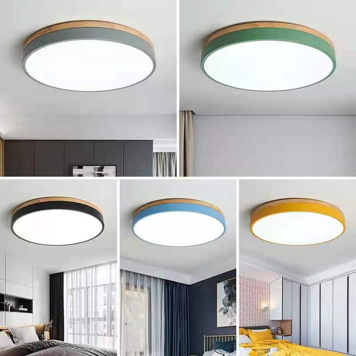 Modern LED ceiling light with a round design for living rooms and bedrooms