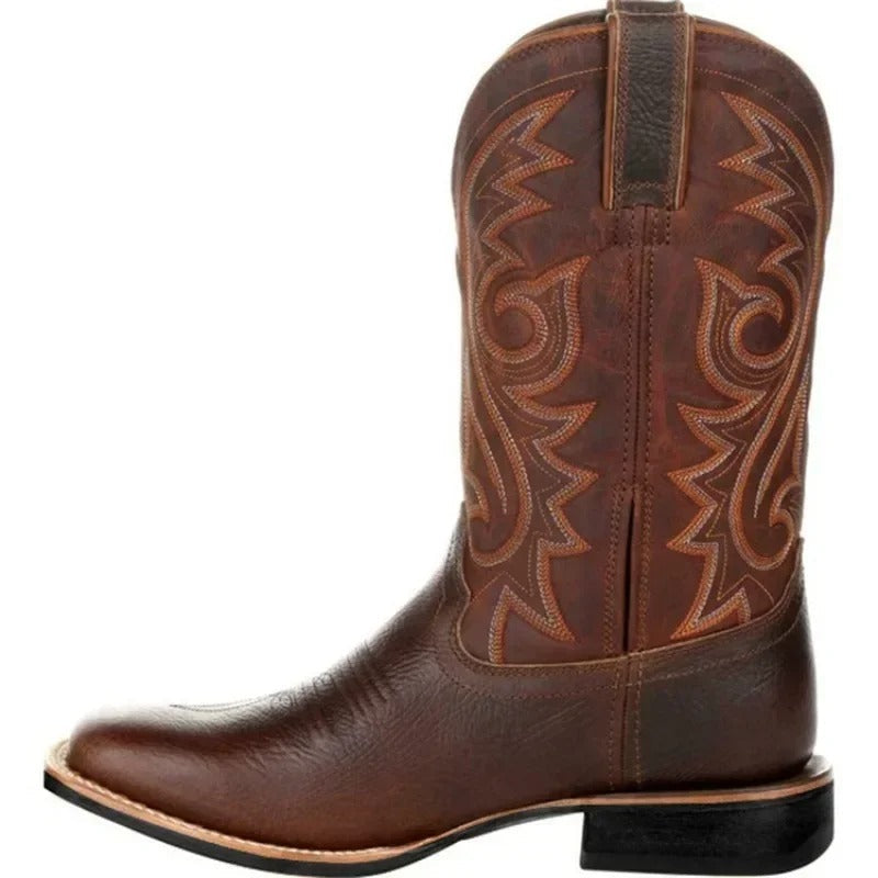Women's Cowboy Boots with Totem Pattern