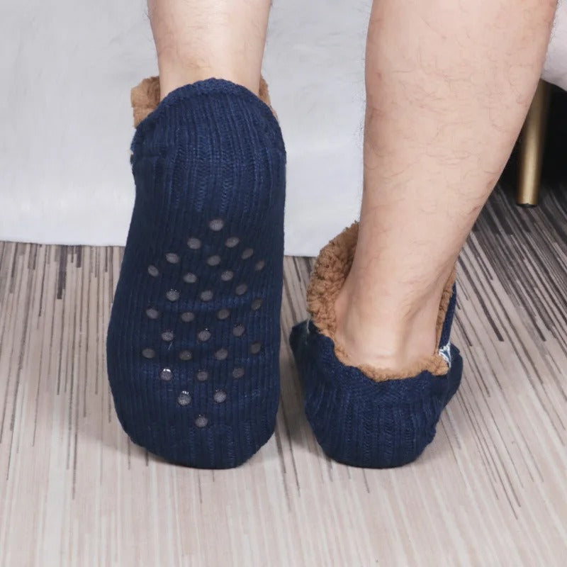 Unisex cozy socks with anti-slip sole 