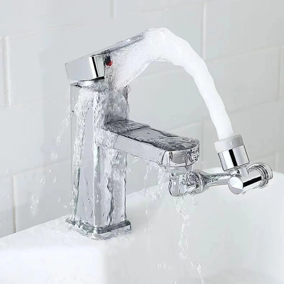 Faucet attachment with filter and 1080° rotation