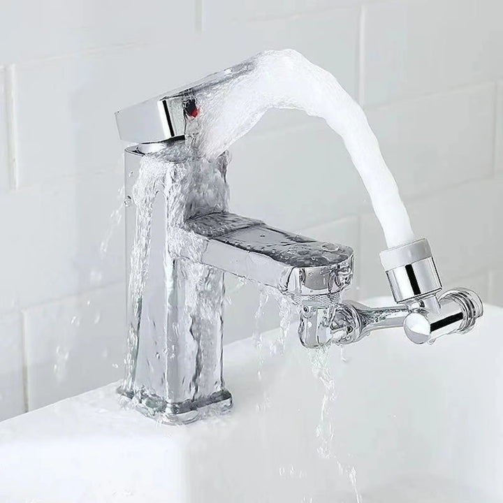Faucet attachment with filter and 1080° rotation