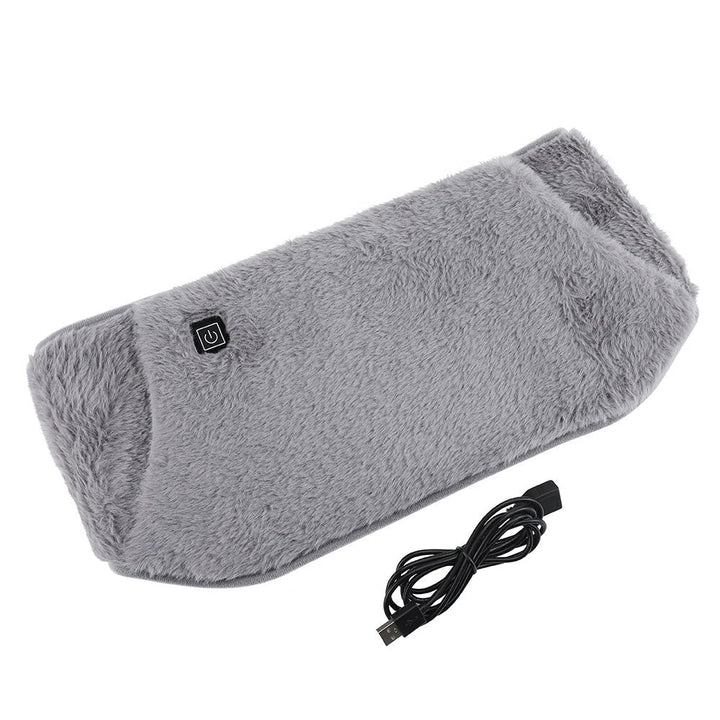 USB heating belt and hand warmer with three heat settings made of soft velvet
