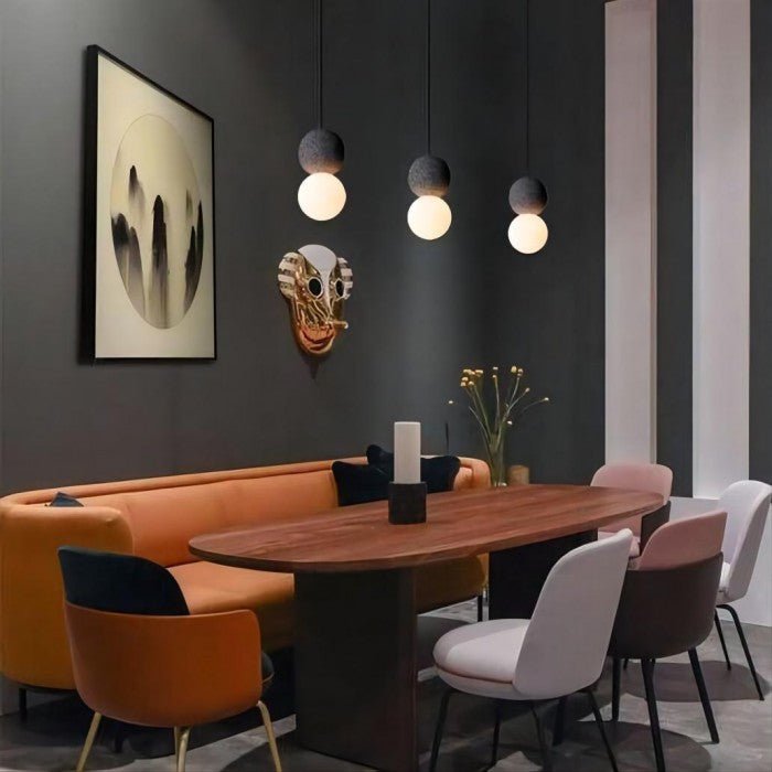 Moderne LED Kugel Pendelleuchte für Wohnzimmer und Esszimmer