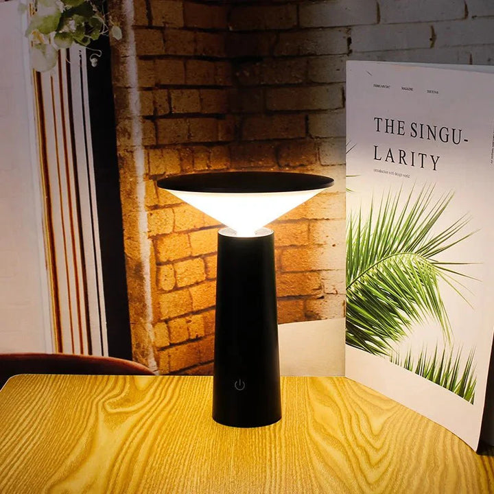 Wireless LED table lamp with adjustable light for modern rooms