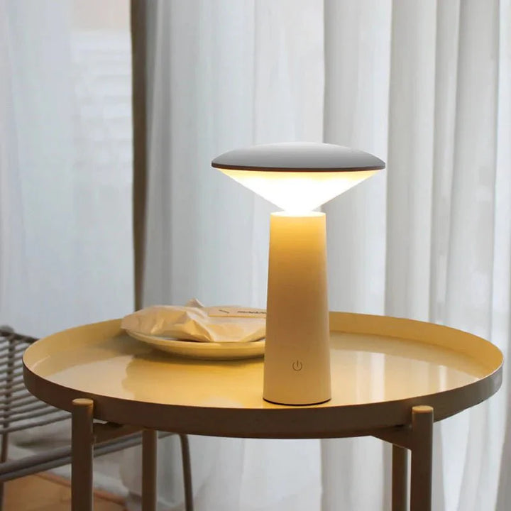 Wireless LED table lamp with adjustable light for modern rooms