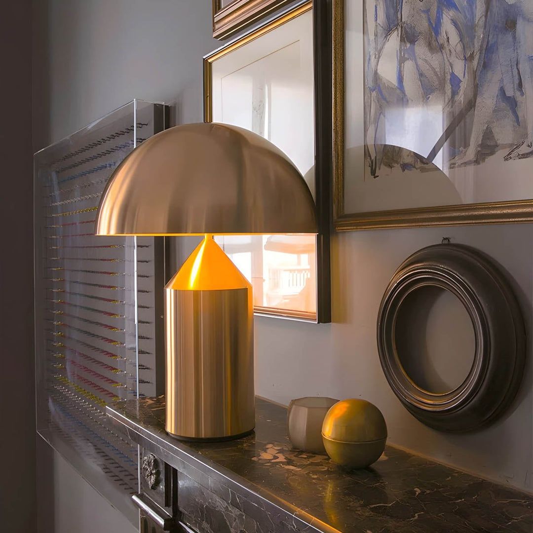 Vintage table lamp with warm light for stylish living spaces