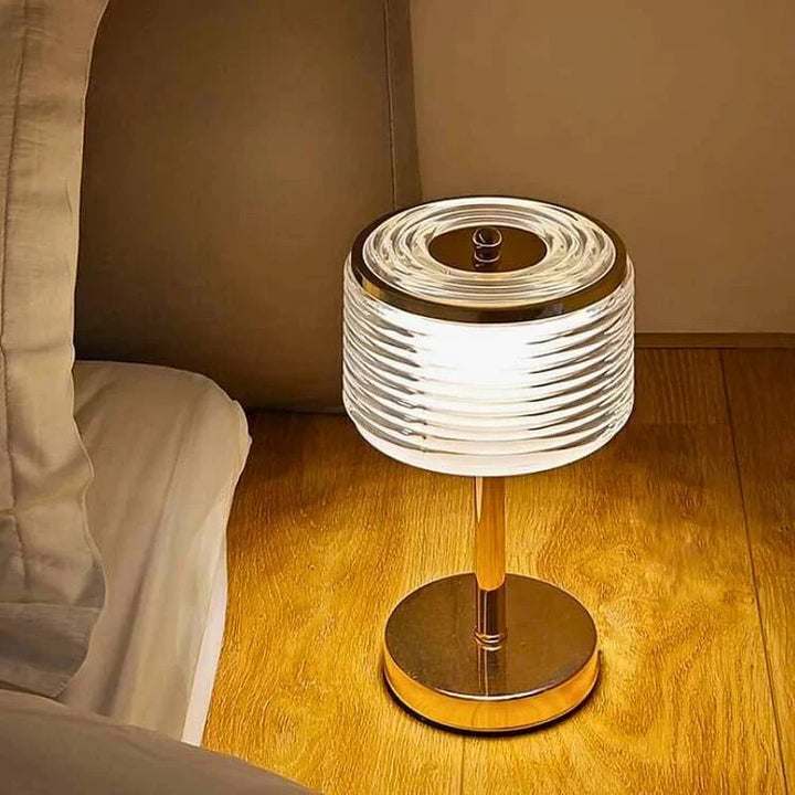 Elegant table lamp with glass design for stylish accents in the living area