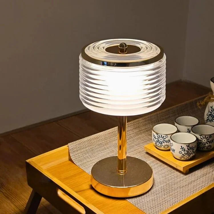Elegant table lamp with glass design for stylish accents in the living area