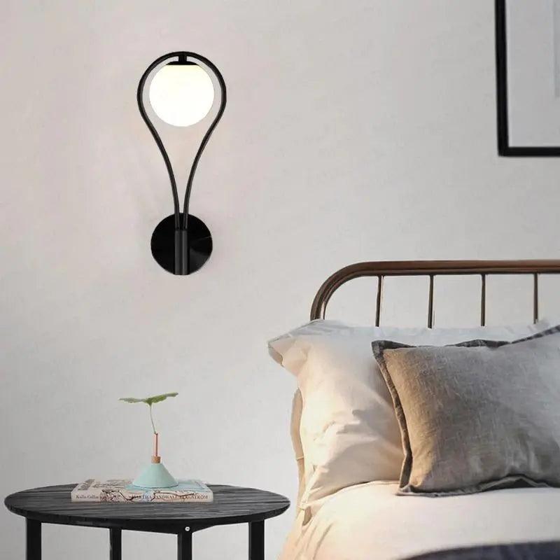 Spherical wall light with warm light for stylish interiors