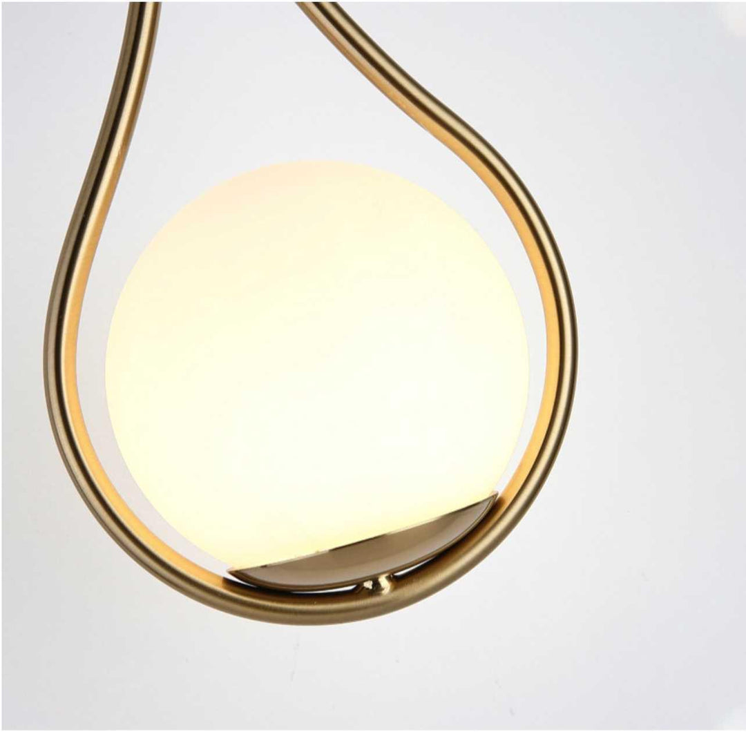 Spherical wall light with warm light for stylish interiors